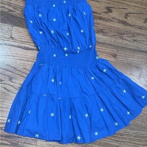 Blue romper with stars